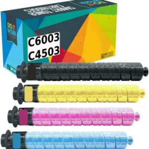 Do it Wiser Compatible Toner Cartridge Replacement for Ricoh MP C6003 MP C4503 MP C5503 MP C6004 MP C4504 MP C5504 Printer - 841849 841851 841852 841850 (4 Pack)