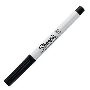 Sharpie Permanent Markers, Ultra-Fine Tip - Black, Pack of 2