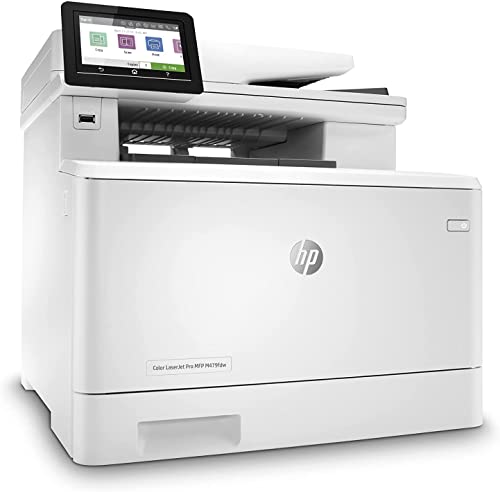 HP Color Laserjet Pro M479fdw Wireless Laser Printer, Print Scan Copy Fax, Auto 2-Sided Printing, 28 ppm, 250-sheet, 512MB, 8.5x14,Compatible with Alexa, Wulic Printer Cable