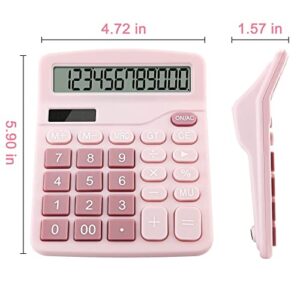 Ellieea Desk Calculator Large Display Pink