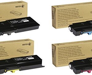 Xerox VersaLink C400/C405 Cyan, Magenta, Yellow, and Black High Capacity Toner Cartridge Multi-Pack (5,000 Pages) - 106R03512, 106R03513