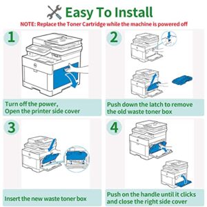 WorkPlus Compatible for WorkCentre 6515 Waste Toner Box for Xerox 6515 WorkCentre 6510 VersaLink C500 C505 C600 C605 Waste Toner Cartridge(Part#108R01416)