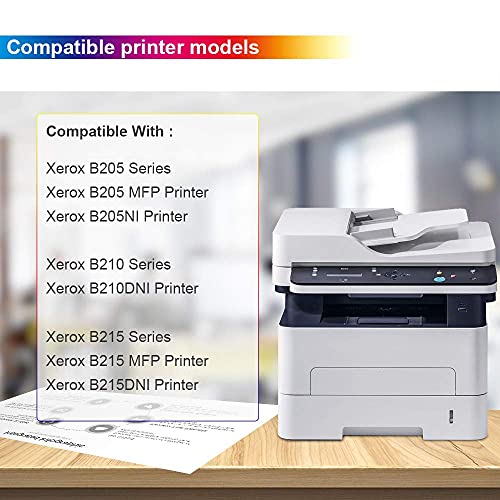 CHENPHON Compatible Xerox B205 B210 B215 Toner Cartridge Replacement for Xerox 106R04347 106R04346 use for Xerox B210DNI B205NI B215DNI Printer, High Yield 3,000 Pages (Black, 1-Pack)