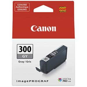 canon pfi-300 lucia pro ink, gray, compatible to imageprograf pro-300 printer, standard (4200c002)