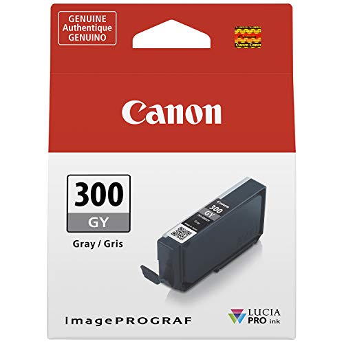 Canon PFI-300 Lucia PRO Ink, Gray, Compatible to imagePROGRAF PRO-300 Printer, Standard (4200C002)