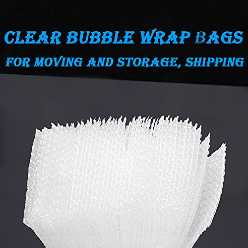 12" x 12" Bubble Out Bags&Pouches, 50Pcs Bubble Pouches Wrap Bag, Double Walled Bubble Cushioning Bags for Moving and Storage, Shipping and Packing Supplies for Dishes Glasses Plates