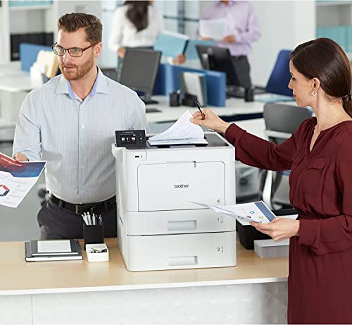 Brother HL-L8360CDW Wireless Single-Function Color Laser Printer - Print Only - USB, Ethernet, WiFi, NFC Connectivity, 2.7" Touchscreen LCD, 31 ppm, 600 x 2400 dpi, Auto Duplex Printing (Renewed)