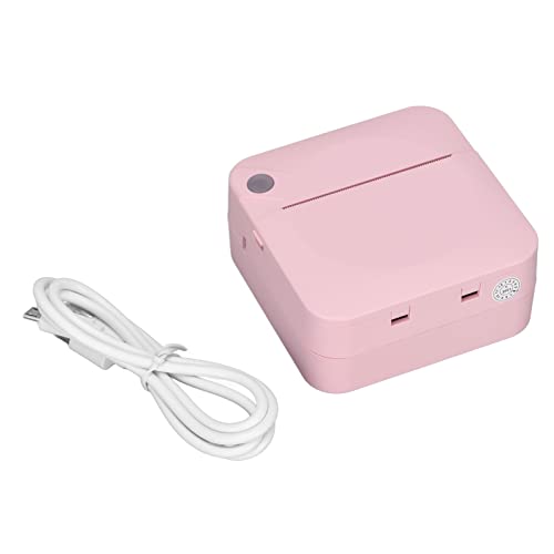 Gaeirt Mini Printer 200dpi Thermal Printer for Phone, Rechargeable Inkless Printer Instant Photo Printer Portable Printer for Home Picture Printer for Photos, Notes(Pink)