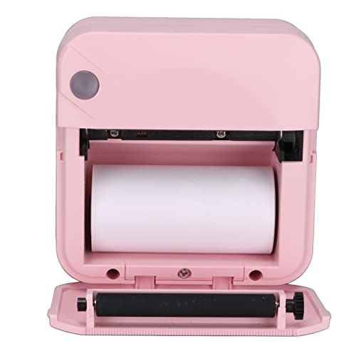 Gaeirt Mini Printer 200dpi Thermal Printer for Phone, Rechargeable Inkless Printer Instant Photo Printer Portable Printer for Home Picture Printer for Photos, Notes(Pink)