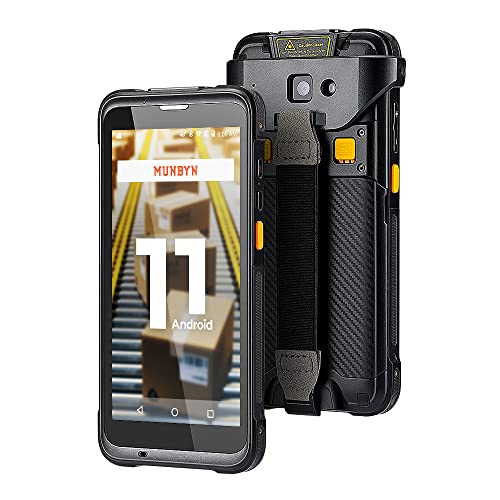 2023 Newest Android Barcode Scanner, Android 11, Mobile Handheld Computer, Wi-Fi 6 MUNBYN Rugged PDA Data Terminal SE4710 Zebra Scanner, 1D 2D QR Barcode Scanner with Case for Retail Warehouse Scanner