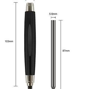 WSD Sketch Up 5.6mm Mechanical Pencil Mechanical Clutch with Built Sharpener (Black)