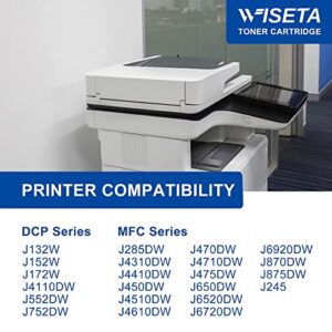 WISETA LC103 XL LC103XL Compatible Ink Cartridge Replacement for Brother LC103 XL LC-103XL LC103XL LC103BK LC101 to Use with MFC-J870DW MFC-J6920DW MFC-J6520DW MFC-J450DW (5 Pack, 2B1C1M1Y)