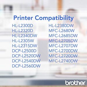 Brother Genuine TN630 2-Pack Standard Yield Black Toner Cartridge with Approximately 1,200 Page Yield/Cartridge