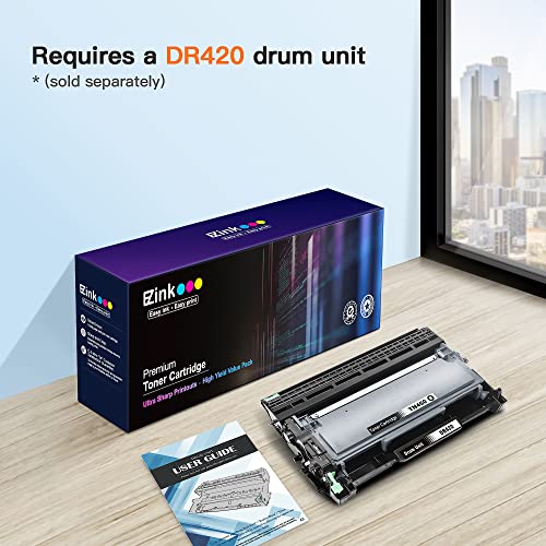 E-Z Ink (TM) Compatible Toner Cartridge and Drum Unit Replacement For Brother TN450 TN420 DR420 to use with HL-2270DW HL-2280DW HL-2230 HL-2240 MFC-7360N MFC-7860DW 2840 2940 (2 Toner 1 Drum) 3 Pack