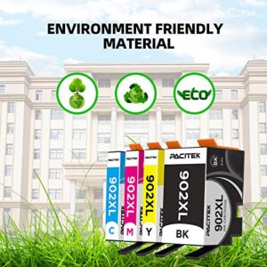 PACITEK Compatible Ink Cartridge Replacement for HP 902 XL 902XL with Advanced Chip Technology to use with Officejet Pro 6974 6968 6978 6975 6960 Officejet 6951 6954 6956 6958 6950 6962(4 Pack)