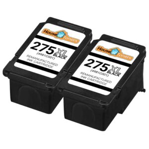 Houseoftoners Remanufactured Ink Cartridge Replacement for Canon PG-275XL 275 XL for PIXMA TS3520 TS3522 TR4720 (2 Black)