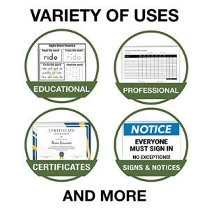 Samsill No Holes Sheet Protectors, 50 Pack, 8.5x11 Inch Page Protectors for 3 Ring Binder, Heavy Duty, No Hole Protector Letter Size, Top Loading, Acid Free