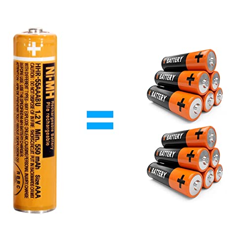 NI-MH AAA Rechargeable Battery 1.2V 550mah 4-Pack hhr-55aaabu AAA Batteries for Panasonic Cordless Phones, Remote Controls, Electronics