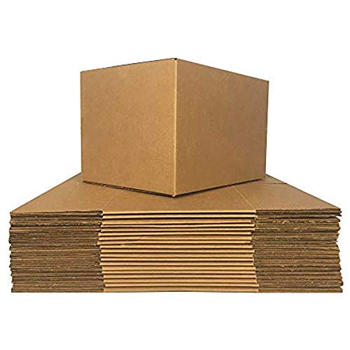 PackageZoom 12 x 12 x 12 Inches Medium Moving Boxes Strong Shipping Boxes, 25 Pack