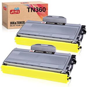 compatible toner printer cartridge replacement for brother tn360 tn-360 tn330 for brother hl-2170w hl-2140 mfc-7840w mfc-7340 mfc-7345n dcp-7040 dcp-7030 dcp-7045n (black, high yield, 2-pack)