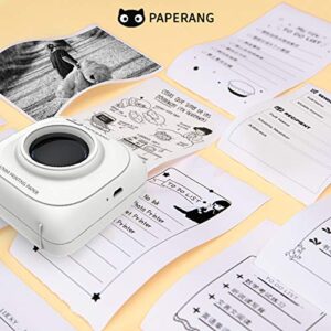 PAPERANG P1 Mini Pocket Printer BT Wireless Thermal Printer Portable Mobile Printer 200dpi for Photo Picture Receipt Memo Note Label Sticker Compatible with Android iOS Windows Mac