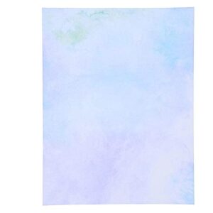 96 Sheets Watercolor Stationery Paper, Double-Sided, Colorful, Printer Friendly for Writing Letters and Invitations (8.5 x 11 Inches)