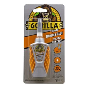 Gorilla Glue Clear Micro Precise, 5 Gram, Clear (Pack of 2)