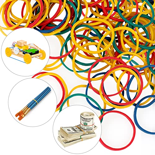 300 Pcs Paper Clips, Binder Clips and Rubber Bands, Office Supply Set, Paper Clips and Paper Clamps, School Supplies Office Supplies Teacher Supplies for Office Desk Essentials (Assorted Sizes)