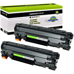 greencycle 2 pk black laser toner cartridges compatible for canon c128 crg 128 imageclass d550 d530 mf4412 mf4580dn