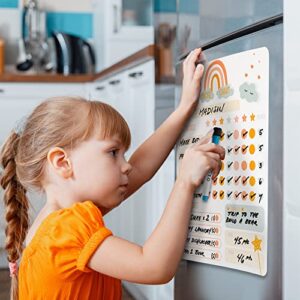 Magnetic Dry Erase Chore Chart for Kids - Perfect to Motivate Your Kids - Simplified 9” x 11” Reward and Behavior Chart for Your Fridge - Teach Responsibility at Home in a Motivating and Simple Way