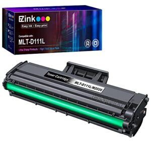 e-z ink (tm) compatible toner cartridge replacement for samsung 111s 111l mlt-d111s mlt-d111l to use with xpress sl-m2020w sl-m2024w xpress sl-m2070w xpress sl-m2070fw printer (black, 1 pack)