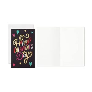 Hallmark Kids Mini Valentines Day Cards Assortment, 18 Classroom Cards with Envelopes (Gold Foil Happy Hearts)