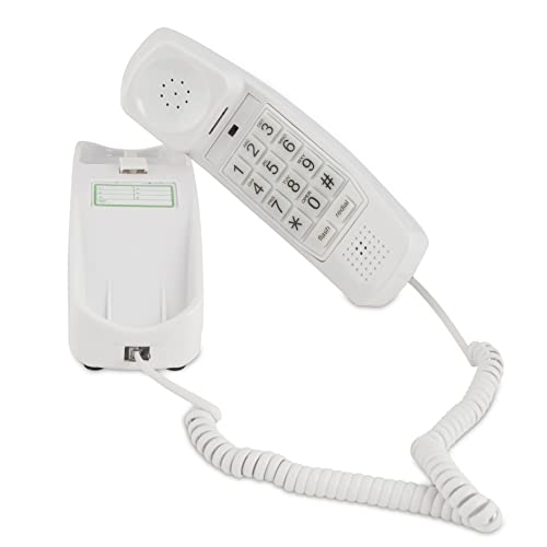 Landline Phones for Home - Telephones for Hearing Impaired - Corded Phone for Seniors - Retro Phone - Improved Version of The 1965 Landline Phone - Analog Phone - Big Button, iSoHo Phones (White)