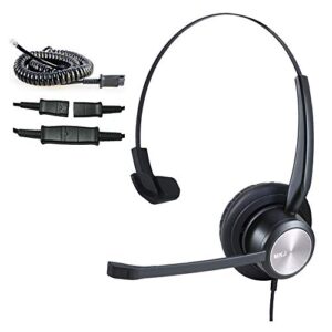 mkj cisco phone headset corded rj9 telephone headset with noise cancelling microphone for cisco cp-7821 7841 7942g 7931g 7940 7941g 7945g 7960 7961g 7962g 7965g 7975g 8811 8841 8861 9951 9971