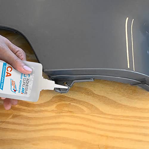 Adhesive Guru CA Glue with Activator Woodworking (1.7 oz - 6.76 fl oz) Ca Glue for Woodworking, Cyanoacrylate Glue and Activator