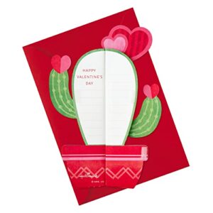 Hallmark Paper Wonder Pop Up Valentines Day Card (Cactus)