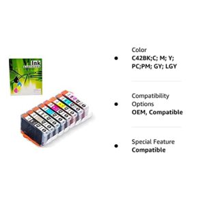 NEXTPAGE Compatible Ink Cartridges Replacement for Canon CLI42 8 Pack for PIXMA PRO-100 Printer, Canon Ink CLI 42 CLI-42 Ink Cartridge Use in Canon pixma pro 100 Printer