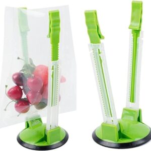 Baggy Rack Hands-Free Clip Food Storage Freezer Baggy Holder,Bag Holder For Plastic Bags Stand