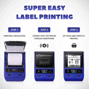 XXXDXDP Receipt Thermal Printer, Portable Personal Bill Printer Printer for Restaurant Sales Retail Compatible