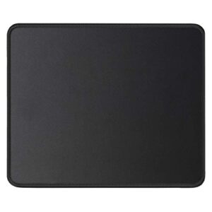 jikiou mouse pad with non-slip rubber base, premium-textured & washable computer mousepad with stitched edges, mouse pads for computers, laptop, gaming, office & home, 8.3 x 10.2 in, black