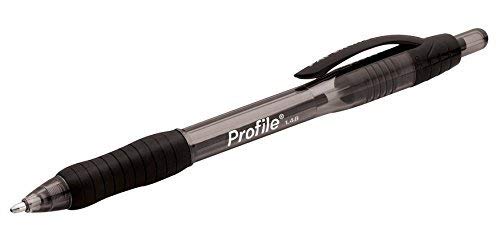 Paper Mate Profile RT Retractable Ballpoint Pen, Bold Point, 1.4mm, Black Ink, 2 Packs of 3 Pens