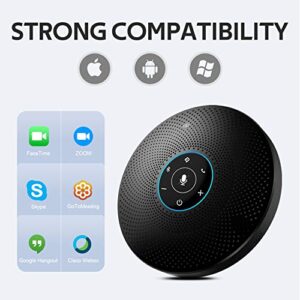 EMEET Bluetooth Speakerphone M2 Max Professional Conference Speaker and 4 Directional Mics for up to 15 People Business Conference Calls High Volume Noise Reduction Daisy Chain Dongle Home Office