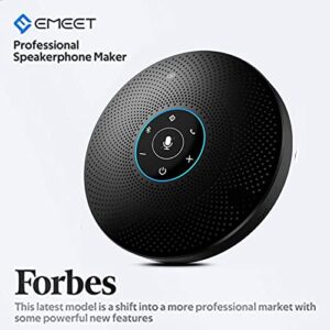 EMEET Bluetooth Speakerphone M2 Max Professional Conference Speaker and 4 Directional Mics for up to 15 People Business Conference Calls High Volume Noise Reduction Daisy Chain Dongle Home Office