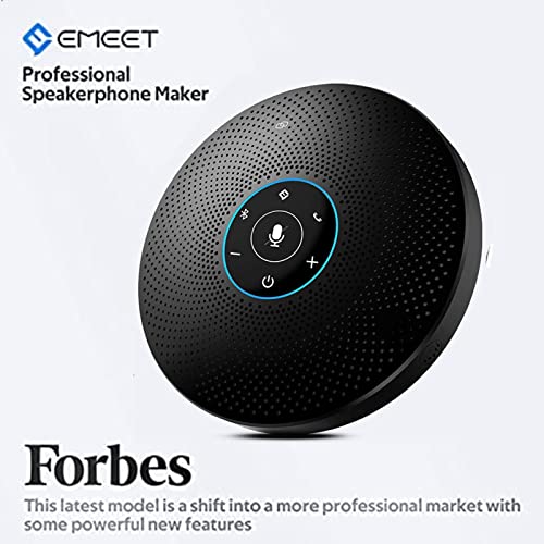 EMEET Bluetooth Speakerphone M2 Max Professional Conference Speaker and 4 Directional Mics for up to 15 People Business Conference Calls High Volume Noise Reduction Daisy Chain Dongle Home Office