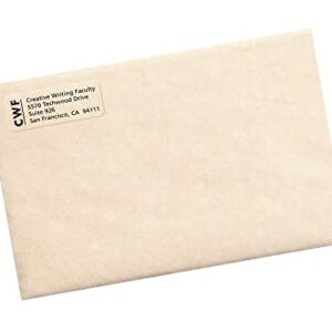 Avery Printable Return Address Labels with Sure Feed, 2/3" x 1-3/4", Matte Clear, 600 Blank Mailing Labels (15695)