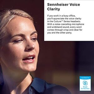 Sennheiser SC 30 USB ML (504546) - Single-Sided Business Headset | For Skype for Business | with HD Sound, Noise-Cancelling Microphone, & USB Connector (Black)