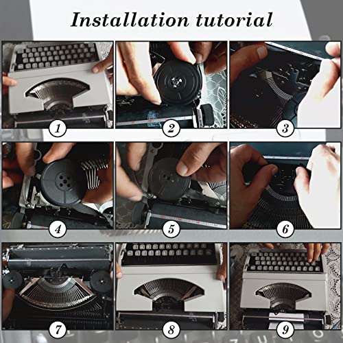 Vintage Manual Typewriter Spool Ribbon Black Ink- for Royal
