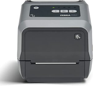 zebra zd621 thermal transfer desktop printer 300 dpi print width 4 inch usb serial ethernet zd6a043-301f00ez