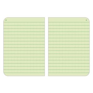 Rite in the Rain Weatherproof Mini-Stapled Notebook, 3 1/4" x 4 5/8", Green Cover, Universal Pattern, 3 Pack (No. 971FX-M), 4.625 x 3.5 x 0.125