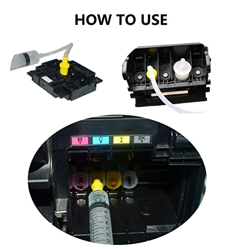 Printhead Cleaning Kit for Epson HP Canon Brother Printer ET-2720 4700 4750 WF-7710 7720 WF-2850 2830 XP4100 4105 4720 4730 4740 WF-2650 3620 3640 XP330 XP430 Printer Cleaning kit (100ml)